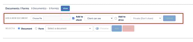 Upload a document from a patient profile - Wibbi